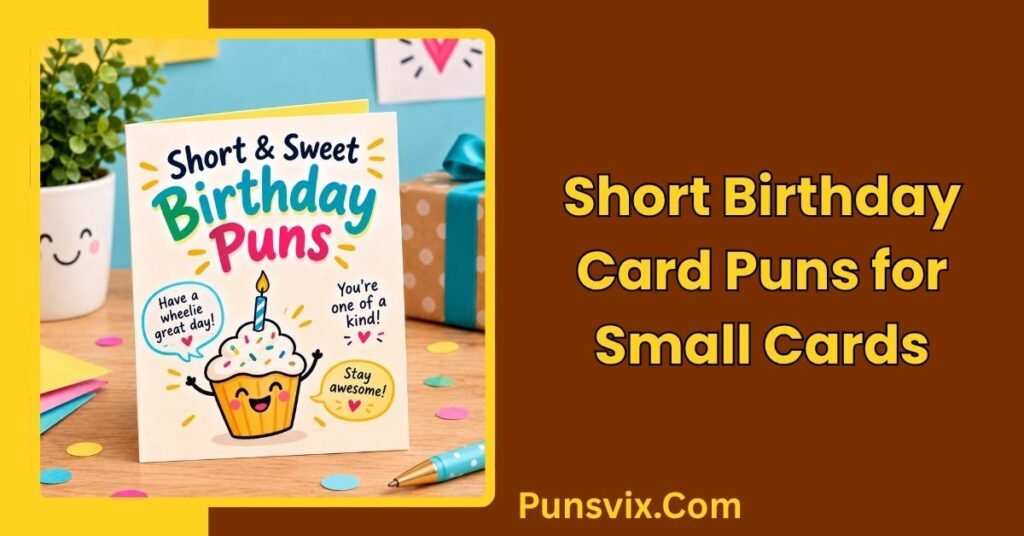 Short Birthday Card Puns for Small Cards