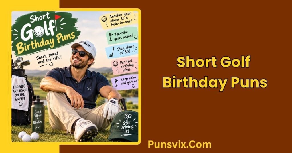 250+ Hilarious Golf Birthday Puns That Are Par-Fect for Any Golfer 2 Short Golf Birthday Puns