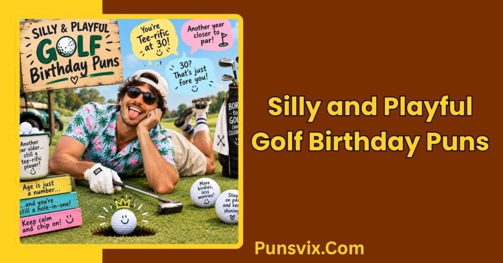 250+ Hilarious Golf Birthday Puns That Are Par-Fect for Any Golfer 3 Silly and Playful Golf Birthday Puns