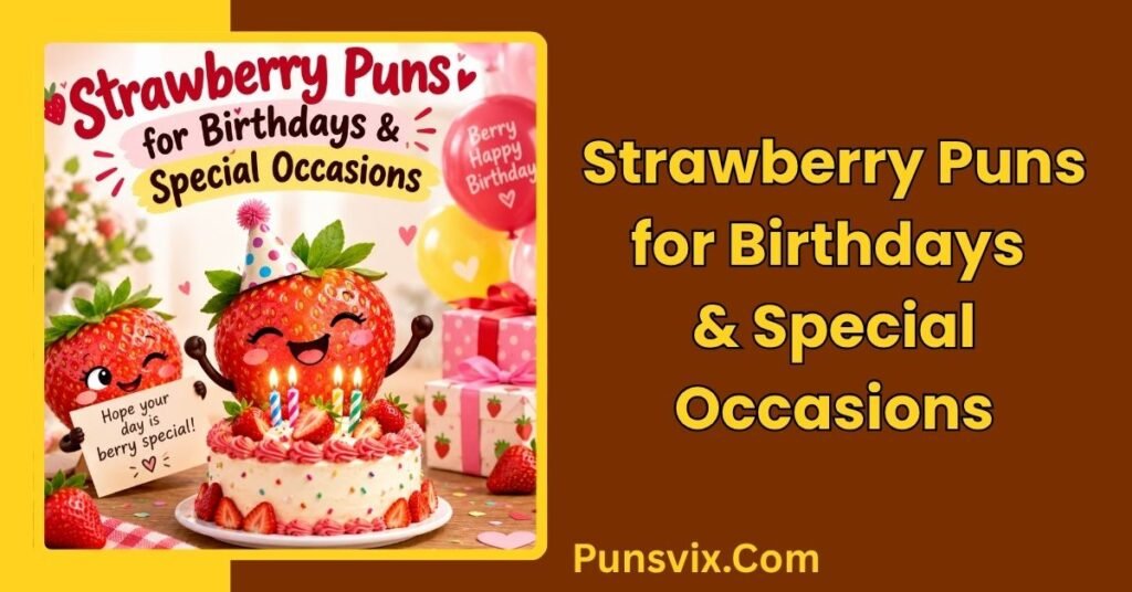 350+ Strawberry Puns That Are Berry Funny, Cute & Clever 4 Strawberry Puns for Birthdays & Special Occasions