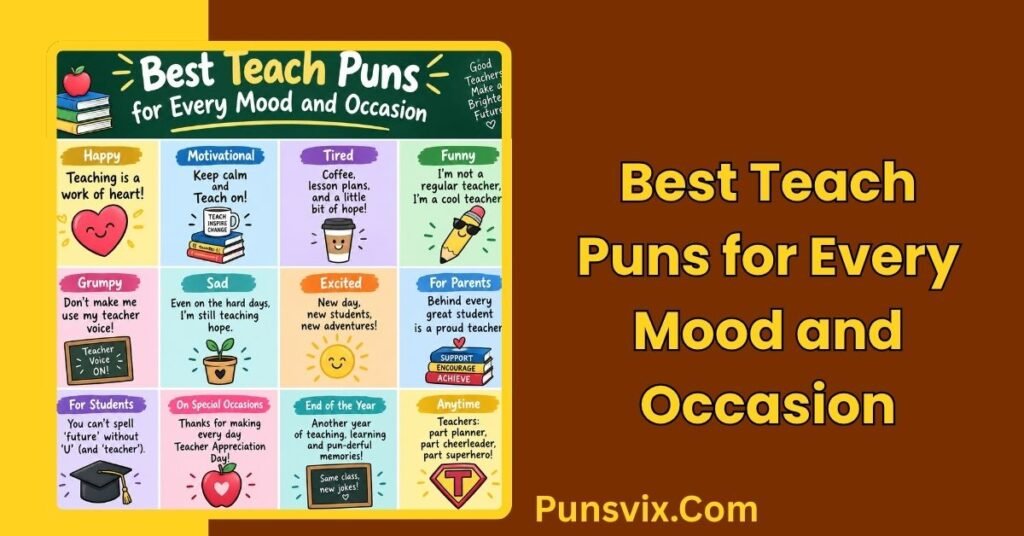255+ Teach Puns That Will Make Learning More Fun and Funny 2 Best Teach Puns for Every Mood and Occasion