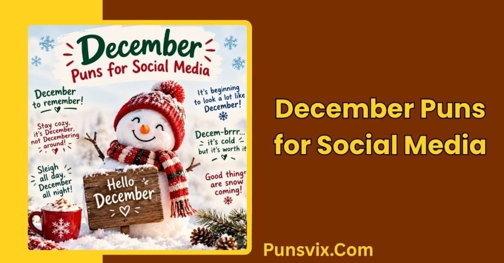 150+ December Puns That Will Make Your Holiday Season More Fun 3 December Puns for Social Media