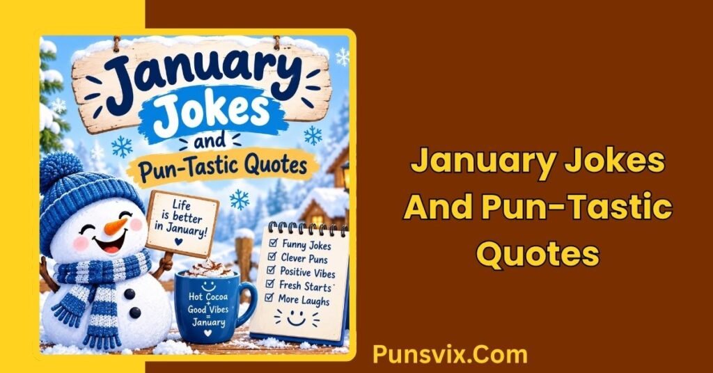 400+ January Puns to Start the New Year With a Laugh 4 January Jokes and Pun-Tastic Quotes