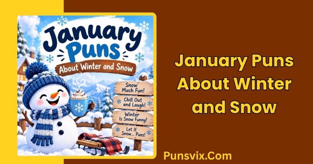 400+ January Puns to Start the New Year With a Laugh 3 January Puns About Winter and Snow