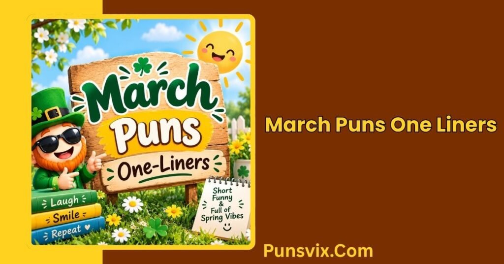 250+ Hilarious March Puns That Will Spring You Into Laughter All Month Long 3 March Puns One-Liners