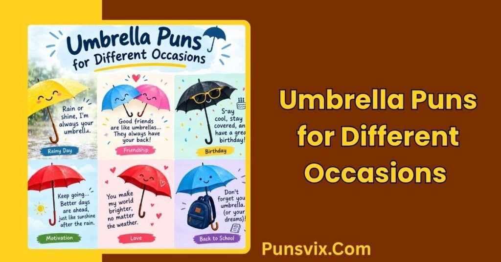 Umbrella Puns for Different Occasions